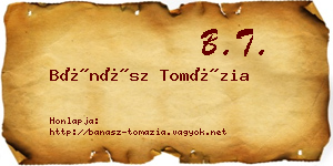 Bánász Tomázia névjegykártya